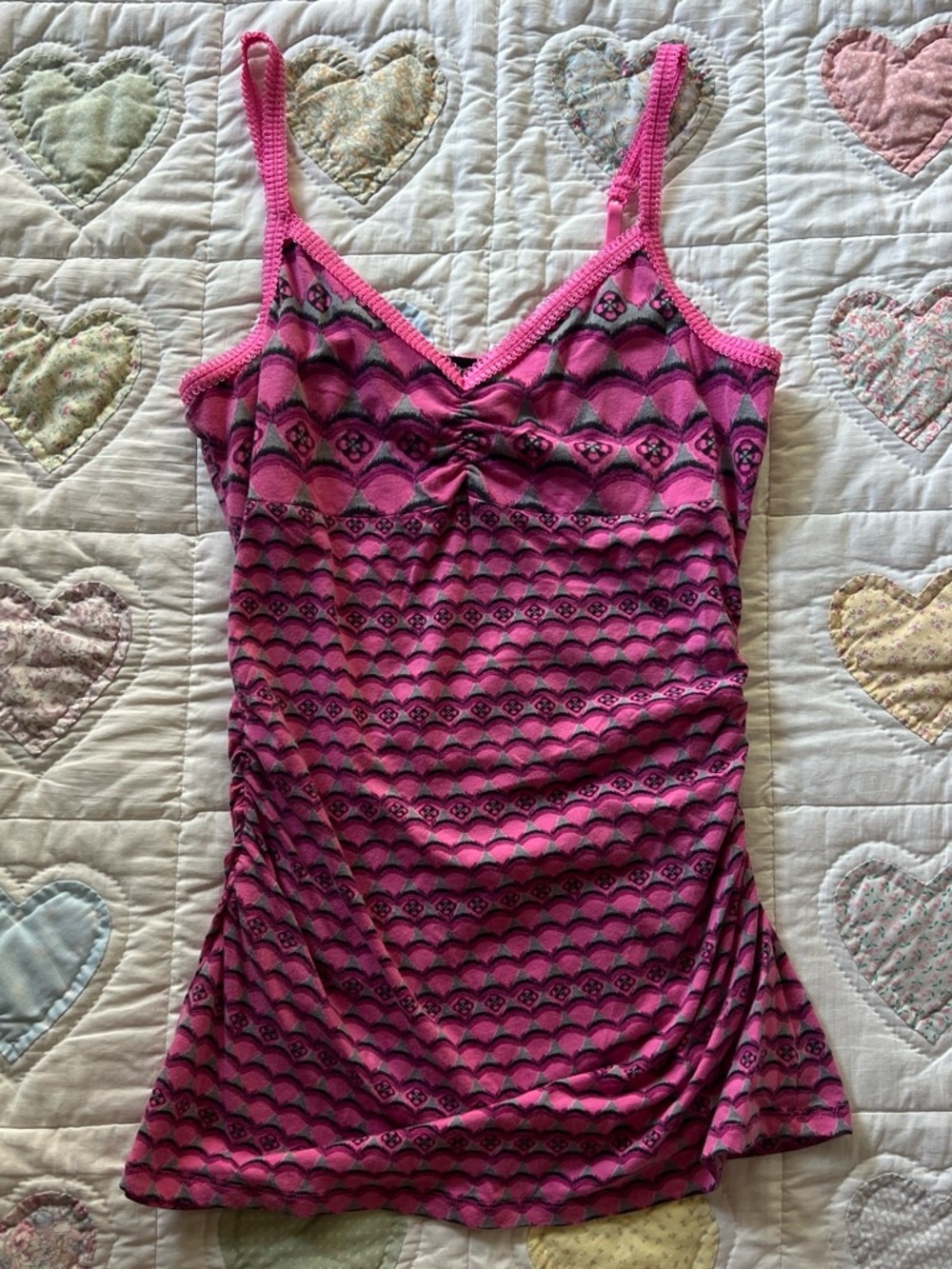 Express Pink Y2K cami top fairy core spaghetti strap tank top size M vintage - Picture 2 of 7